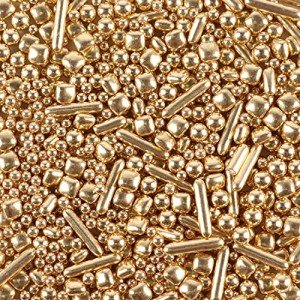 Gold Sprinkles for Cake and Cupcake Decorating