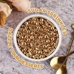 Gold Sprinkles for Cake and Cupcake Decorating