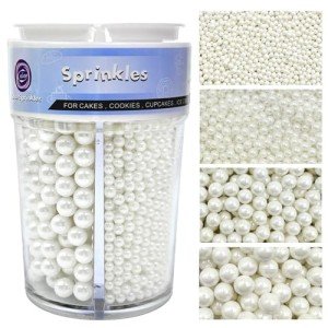 White Pearl Sprinkles Mix for Baking Treats
