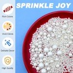 White Pearl Sprinkles Mix for Baking Treats