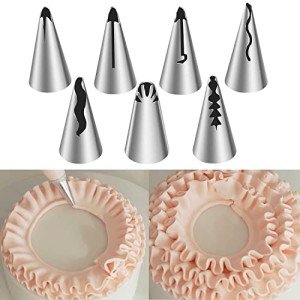 7-Piece Russian Piping Nozzle Set for Baking