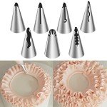 7-Piece Russian Piping Nozzle Set for Baking