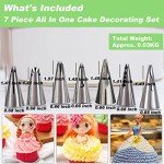 7-Piece Russian Piping Nozzle Set for Baking