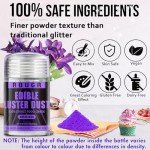 12-Color Edible Glitter Dust for Baking and Cocktails