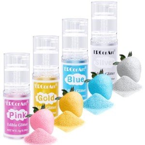 Rainbow Edible Glitter Spray - 4 Color Set