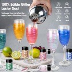6-Color Edible Luster Dust Glitter Set