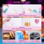 Rainbow Edible Glitter Spray - 4 Color Set