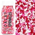 Valentine's Heart & Jimmies Sprinkles for Baking