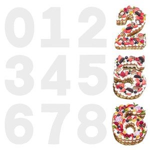 Large Number Cake Mold Set - 9 Pieces