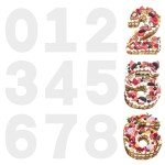 Large Number Cake Mold Set - 9 Pieces