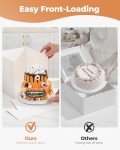 Kootek Tall Cake Box with Cake Board, 8x8x8