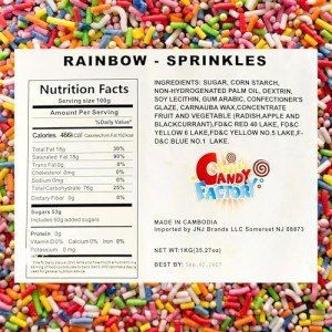 Rainbow Colorful Sprinkles - 2.2 Pounds Bulk