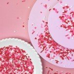 Valentine's Heart & Jimmies Sprinkles for Baking