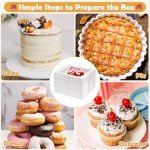 12-Inch Tall Cake Boxes with Window - 12 Pack