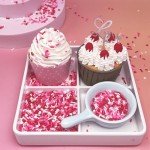 Valentine's Heart & Jimmies Sprinkles for Baking