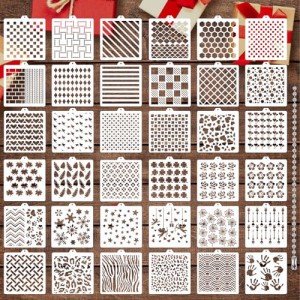 36 PCS Reusable Cookie Stencils for Baking Decor