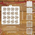36 PCS Reusable Cookie Stencils for Baking Decor