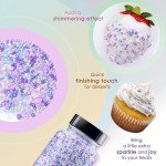 Pastel Pearlized Sugar Sprinkles for Baking
