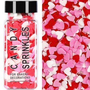 Valentine's Heart Sprinkles for Baking and Decorating