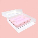 6-Pack Large Rectangle Cake Boxes with Boards