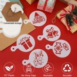36-Piece Christmas Cookie Stencil Set
