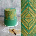 18-Piece Cake Stencil Set with Scraper & Pins