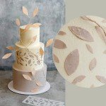 18-Piece Cake Stencil Set with Scraper & Pins