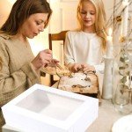 10-Pack White Cake Boxes for Desserts and Pastries
