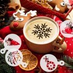 36-Piece Christmas Cookie Stencil Set