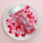 Valentine's Heart Sprinkles for Baking and Decorating
