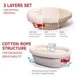 KneadAce Sourdough Starter Kit with Proofing Baskets
