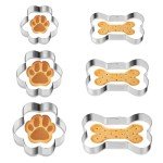 6-Piece Dog Bone Cookie Cutter Set