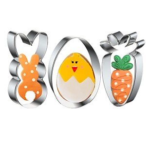 Easter Cookie Cutter Set: Carrot, Egg, Bunny