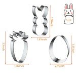 Easter Cookie Cutter Set: Carrot, Egg, Bunny