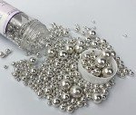 Silver Edible Pearl Sugar Sprinkles for Baking