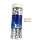 Silver Edible Pearl Sugar Sprinkles for Baking