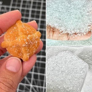 White Sugar Crystals - Crushed Glass Decor Toppings