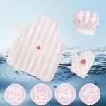 Kid's Pink Apron and Chef Hat Cooking Set