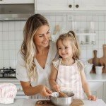 Kid's Pink Apron and Chef Hat Cooking Set