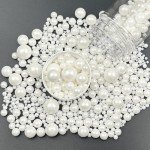 White Edible Pearl Sugar Sprinkles - 130g