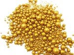 Gold Pearl Sugar Sprinkles for Baking & Decorating