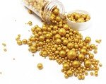 Gold Pearl Sugar Sprinkles for Baking & Decorating
