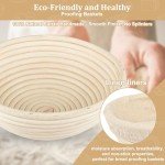 Bread Proofing Basket Set with Silicone Baking Mat