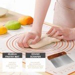 Bread Proofing Basket Set with Silicone Baking Mat