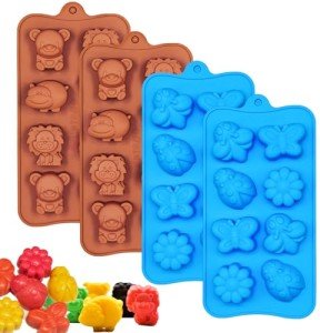 Animal-Themed Silicone Chocolate Candy Molds Set