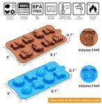 Animal-Themed Silicone Chocolate Candy Molds Set