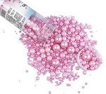 Pink Edible Pearl Sugar Sprinkles for Baking