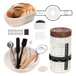 Sourdough Baking Starter Kit with Proofing Baskets