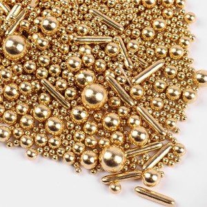 Gold Sprinkles for Cakes, Cupcakes, and Cookies