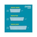 Pyrex 3-Piece Glass Baking Dish Set with Lids